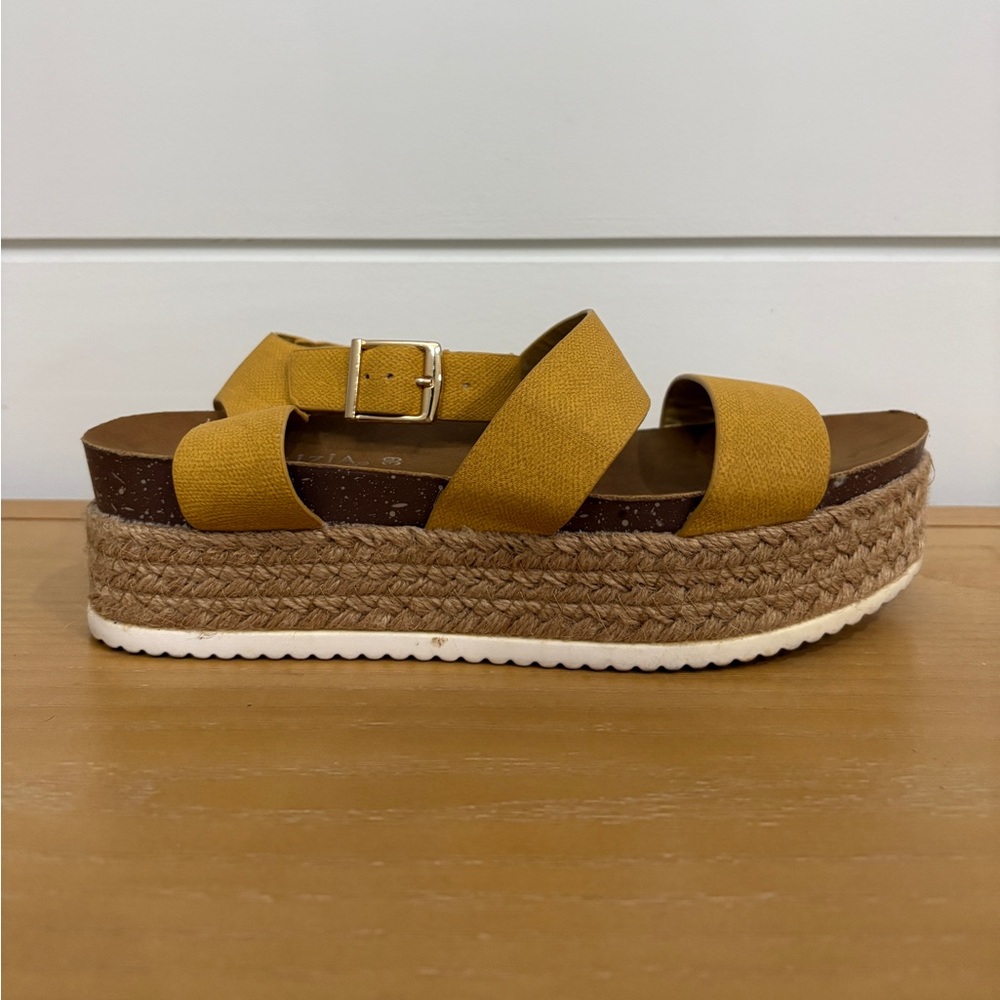 Patrizia Yellow Platform Sandals